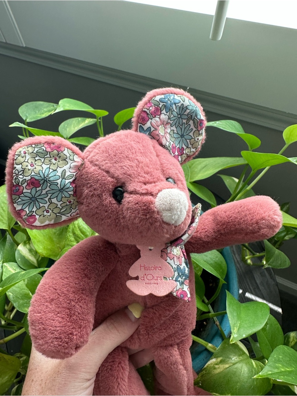 Historie d’Ours Paris 1985 terracotta mouse plushy - Picture 2 of 6